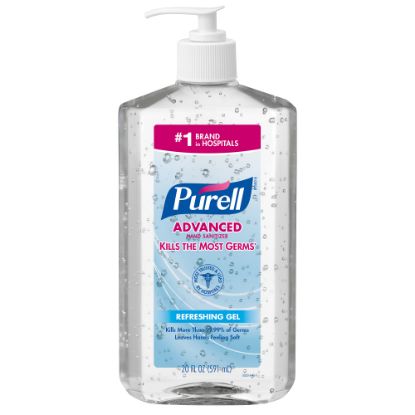 Picture of PURELL Advanced Hand Sanitizer Refreshing Gel for Workplaces, Clean Scent, 20 fl oz Pump Bottle - 3023-12