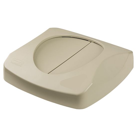 Picture of Rubbermaid Tilt Top For Square Waste Container, 31 1/2in x 24in x 24in, Beige