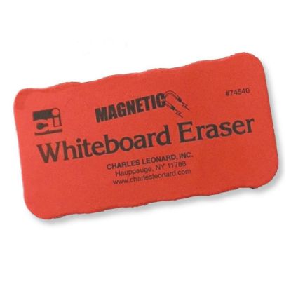 Picture of Charles Leonard Magnetic Whiteboard Erasers, Red/Black, Pack Of 12 Erasers