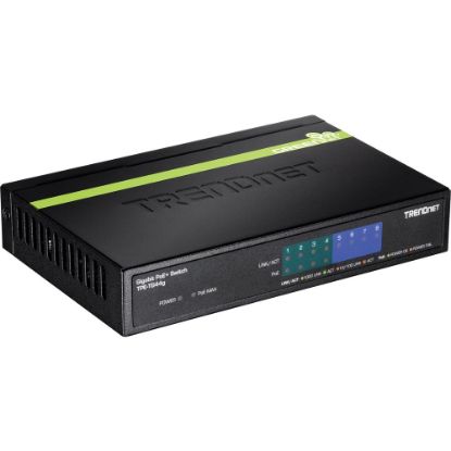 Picture of TRENDnet 8-Port Gigabit GREENnet PoE+ Switch;TPE-TG44G; 4 x Gigabit PoE/PoE+ - 8-port GREENnet Gigabit PoE+ Switch (4 PoE+; 4 Non-PoE)