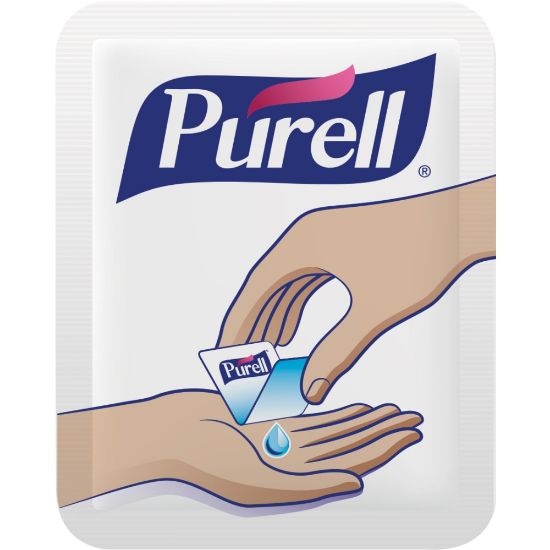 Picture of Purell Singles Advanced Hand Sanitizer Individual Single-Use Packets, 1.2 mL, Case Of 2,000 Packets