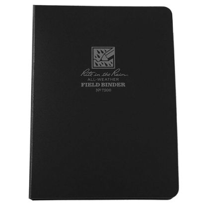 Picture of Rite In The Rain All-Weather 6-Ring Binders, 1/2in Round Rings, Black, Pack Of 5 Binders