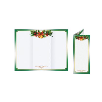 Picture of Great Papers! Holiday-Themed Programs, Golden Bells Tri-Fold, 3 11/16in x 8 1/2in, Pack Of 25