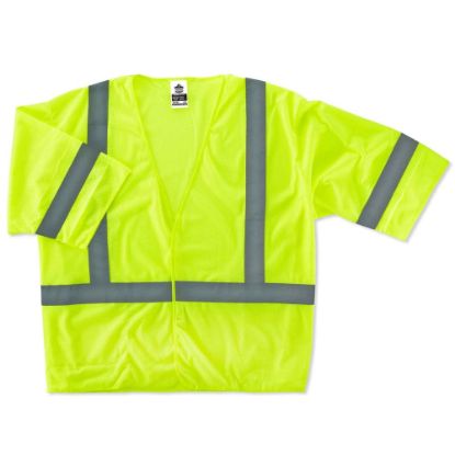 Picture of Ergodyne GloWear Safety Vest, Economy, Type-R Class 3, 4X/5X, Lime, 8310HL