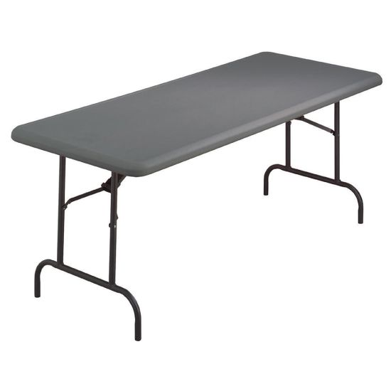 Picture of Iceberg IndestrucTable TOO 1200-Series Folding Table, 30inW x 60inD, Charcoal