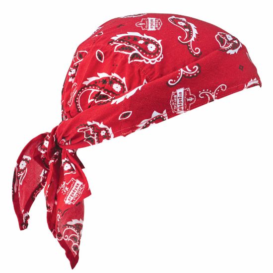 Picture of Ergodyne Chill-Its 6710 Evaporative Cooling Triangle Hats, Red Western, Case Of 24 Hats