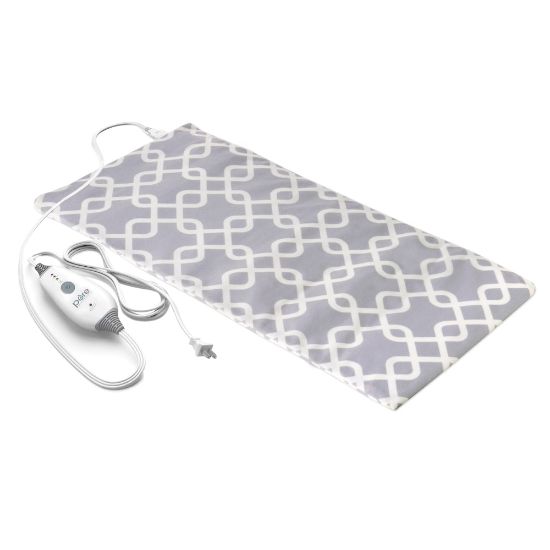 Picture of Pure Enrichment PureRelief Express Designer Series Heating Pad, 12in x 15in, Gray Trellis