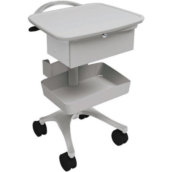 Picture of Anthro Zido Phlebotomy Cart Package - 1 Drawer - 118 lb Capacity - 4 Casters - 4in Caster Size - Medium Density Fiberboard (MDF), Cast Metal - x 40in Height - Steel Frame - Cool Gray - 5 Box