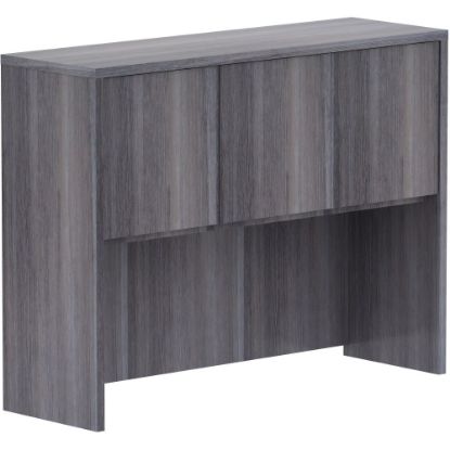 Picture of Lorell Laminate Desk Hutch, 36inH x 48inW x 15inD, Weathered Charcoal