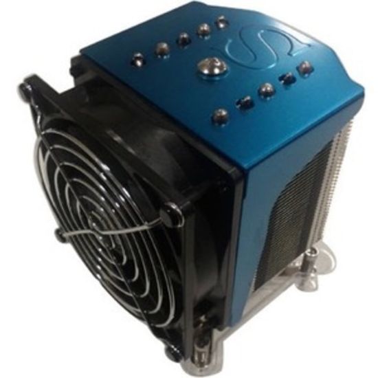 Picture of Supermicro Cooling Fan/Heatsink - 3800 rpm - Compatible Intel Socket: H2 LGA-1155, H3 LGA-1150, R LGA-2011 - Copper - Retail - Processor