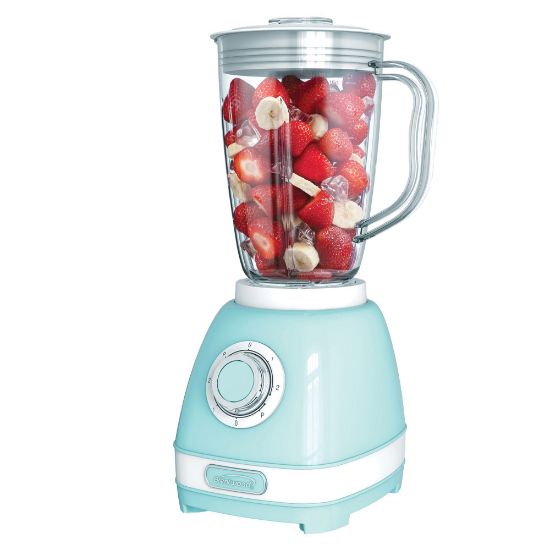 Picture of Brentwood Retro 2-Speed Blender With 50 Oz Plastic Jar, Blue