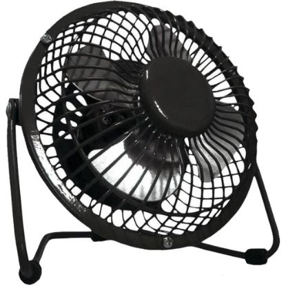 Picture of Optimus Personal Fan, 4-1/2inH x 4-7/16inW x 4inD, Black