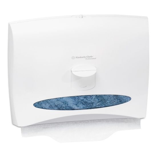 Picture of Kimberly-Clark Personal Seats Toilet Seat Cover Dispenser, 13 1/4inH x 17 1/2inW x 2 1/4inD, White