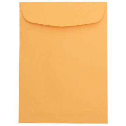 Picture of JAM Paper Open-End Envelopes, 7-1/2in x 10-1/2in, Brown Kraft, Pack Of 100 Envelopes