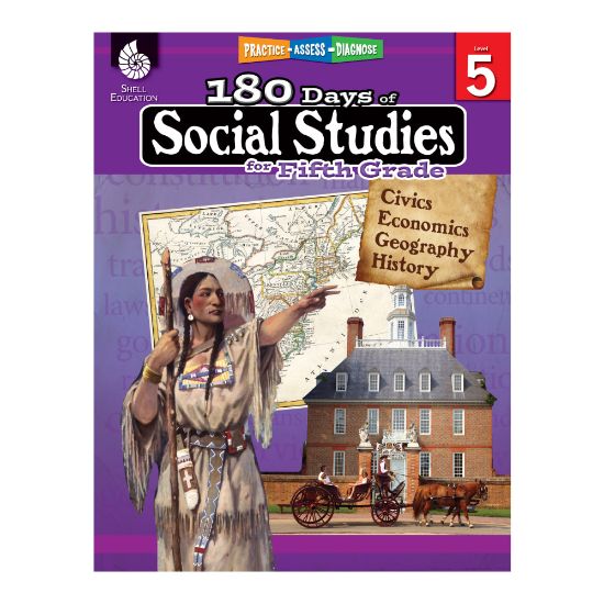 Picture of Shell Education 180 Days Of Social Studies, Grade 5