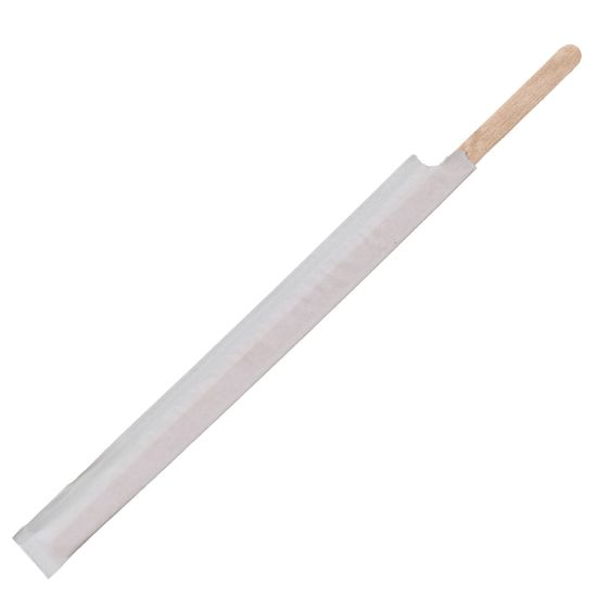 Picture of ECO Products Renewable Paper-Wrapped Wooden Stir Sticks, 7in, 500 Sticks Per Pack, Case Of 10 Packs