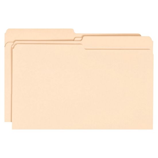 Picture of Smead Manila File Folders, Legal Size, 1/2 Cut, Box Of 100