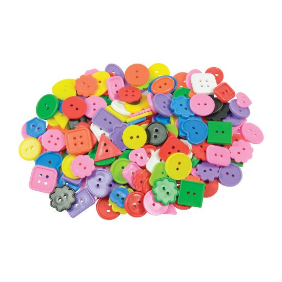 Picture of Roylco Bright Buttons, Assorted Colors, 1 lb Bag, Case Of 2