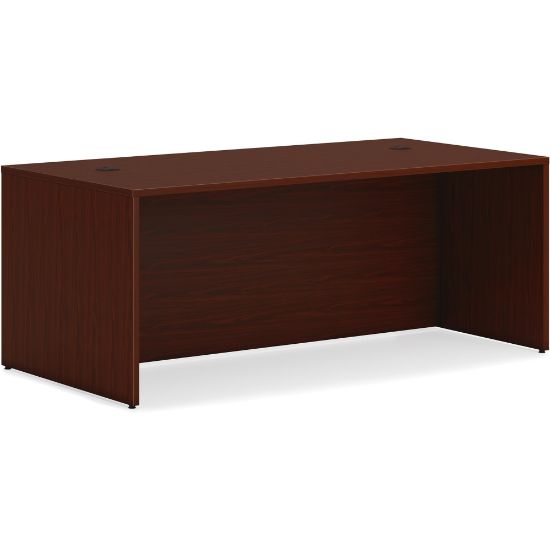 Picture of HON Mahogany Laminate Mod Desk Component - 72in x 36in29in - Material: Metal - Finish: Mahogany Laminate