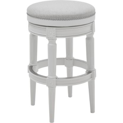 Picture of New Ridge Home Goods Chapman Backless Bar Stool, Alabaster White