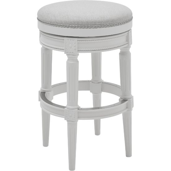 Picture of New Ridge Home Goods Chapman Backless Bar Stool, Alabaster White