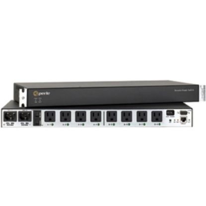 Picture of Perle RPS830 8-Outlets PDU - IEC 60320 C20 - 8 x NEMA 5-15R - 120 V AC - Network (RJ-45) - 1U - Horizontal - Rack-mountable