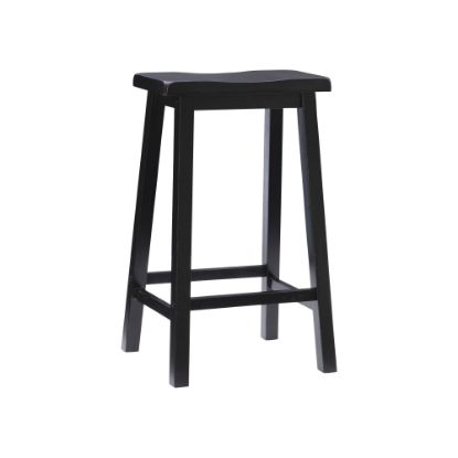 Picture of Powell Saddle Bar Stool, Antique Black