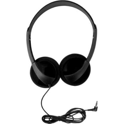 Picture of Hamilton Buhl Personal Economical Headphones, 50 Pack - Stereo - Mini-phone (3.5mm) - Wired - 170 Ohm - 18 Hz 20 kHz - On-ear - Binaural - Ear-cup - 6 ft Cable