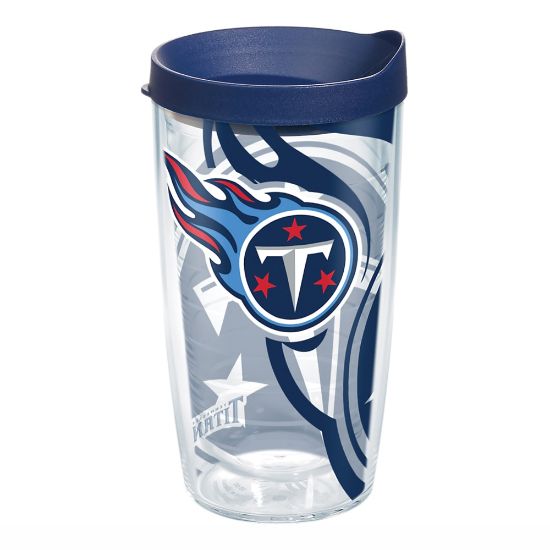 Picture of Tervis NFL Tumbler With Lid, 16 Oz, Tennessee Titans, Clear