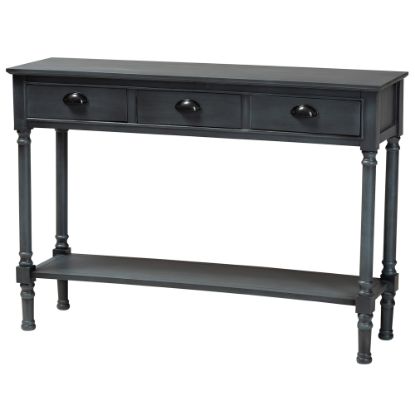 Picture of Baxton Studio French Provincial 3-Drawer Entryway Console Table, 31-15/16inH x 45-5/16inW x 13inD, Gray