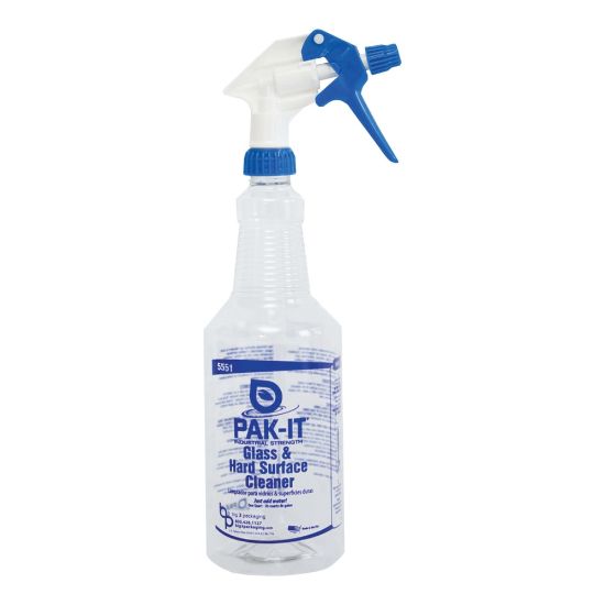 Picture of Big 3 Packaging PAK-IT Spray Bottle, Glass/Hard Surface Cleaner, 32 Oz Bottle