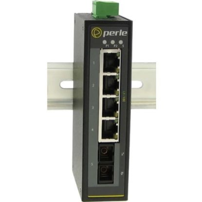 Picture of Perle IDS-105F Industrial Ethernet Switch - 5 Ports - 10/100Base-TX, 100Base-ZX - 2 Layer Supported - Rail-mountable, Wall Mountable, Panel-mountable - 5 Year Limited Warranty