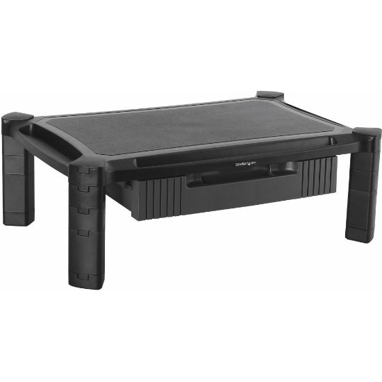 Picture of StarTech.com Adjustable Monitor Riser - Large - Drawer - Monitors up to 32in- Adjustable Height - Desk Monitor Stand