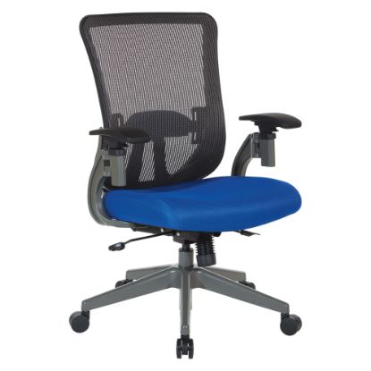 Picture of Office Star Space Seating 889 Series Ergonomic Mesh High-Back Chair, Gray/Blue