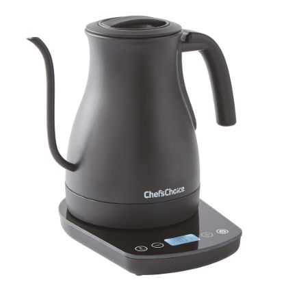 Picture of Edgecraft Chefs Choice 1L Electric Gooseneck Kettle, Matte Black