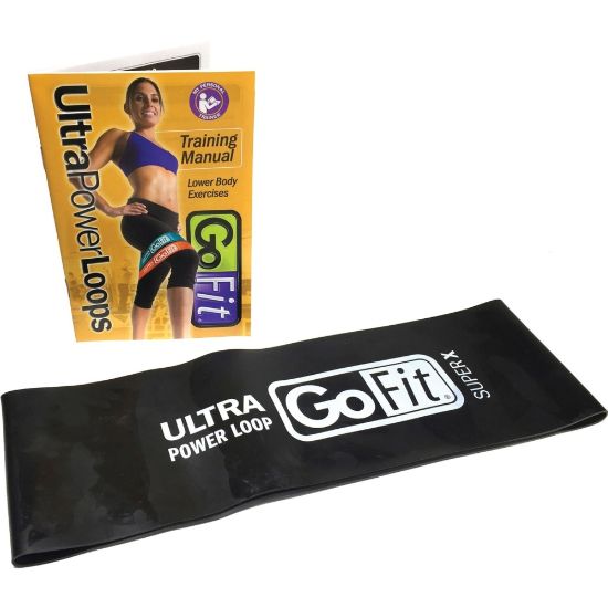 Picture of GoFit Single Ultra Power Loop (Black, Super X, 25 Pounds) - Black - Latex