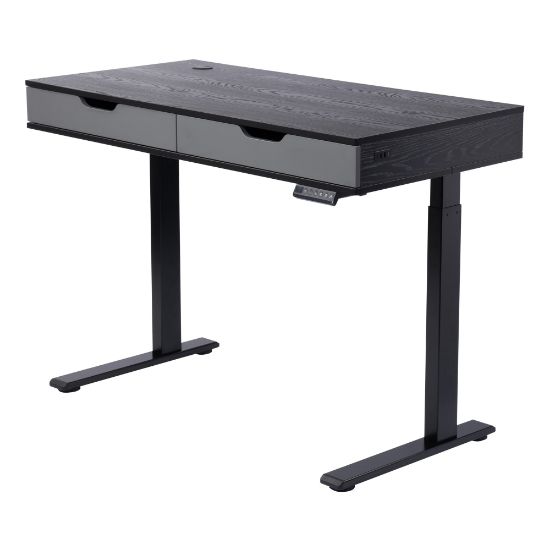 Picture of Realspace Smart Electric 48inW Height-Adjustable Standing Desk, Black/Gray