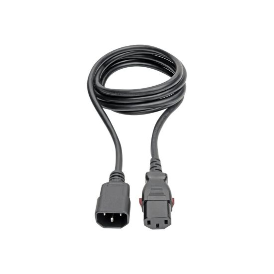 Picture of Eaton Tripp Lite Series Power Extension Cord, Locking C13 to C14 PDU Style - 10A, 250V, 18 AWG, 6 ft. (1.83 m) - Power extension cable - power IEC 60320 C13 locking to IEC 60320 C14 - AC 100-250 V - 10 A - 6 ft - black