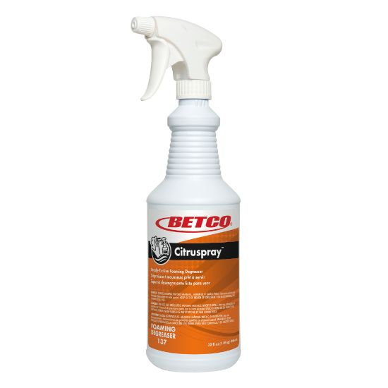 Picture of Betco CitruSpray RTU Foaming Degreaser, Citrus Orange Scent, 32 Oz Bottle, Case Of 12