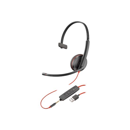 Picture of Poly Blackwire C3215 USB - 3200 Series - headset - on-ear - wired - USB, 3.5 mm jack