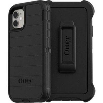 Picture of OtterBox Defender Series Pro Rugged Carrying Case Holster For Apple iPhone 11 Smartphone, Black