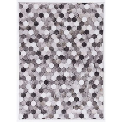 Picture of Linon Bingham Area Rug, 3ft x 5ft, Corbin, Gray/Ivory