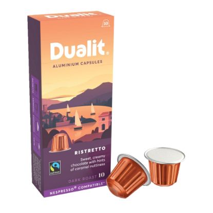 Picture of Dualit and Nespresso Compatible Aluminum Coffee NX Freshpacks, Ristretto Espresso, Carton Of 100