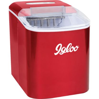 Picture of Igloo IGLICEB26RR 26 Lb Ice Maker, Retro Red