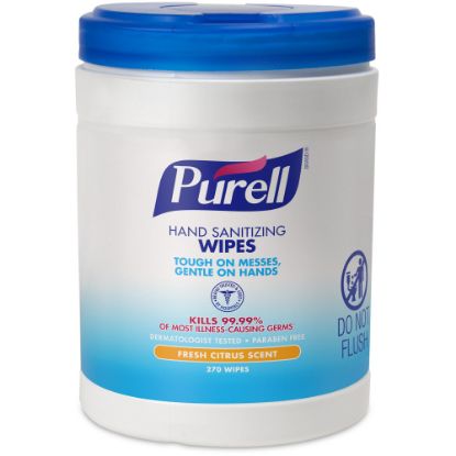 Picture of Purell Sanitizing Wipes, Canister Of 270 Wipes