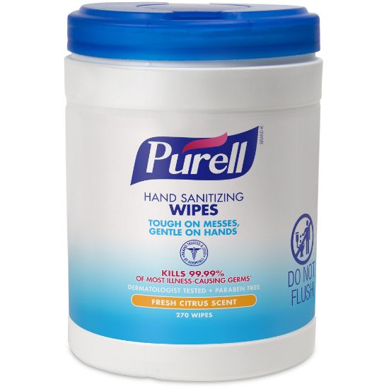 Picture of Purell Sanitizing Wipes, Canister Of 270 Wipes