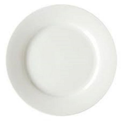 Picture of Hoffman Vertex Round China Plates, Argyle, 6-1/2in, White, Pack Of 36 Plates