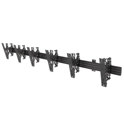 Picture of Kanto MBW31PT Wall Mount for Menu Board, Digital Signage Display, Display Screen, TV - Height Adjustable - 3 Display(s) Supported - 40in to 60in Screen Support - 198 lb Load Capacity - 75 x 75, 600 x 400 - VESA Mount Compatible - Steel, Plastic, Aluminum