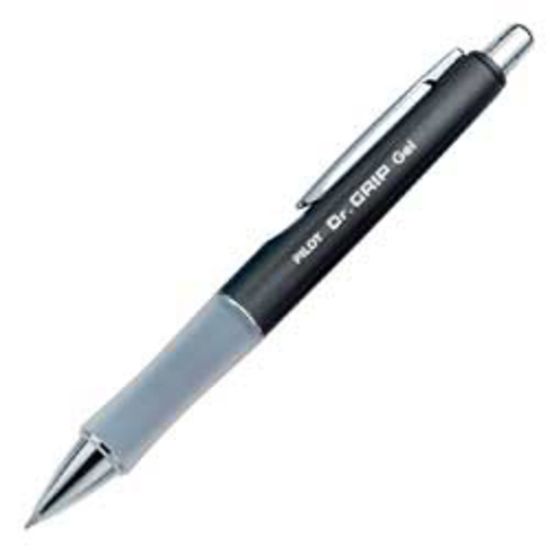 Picture of Pilot Dr. Grip LTD Gel Rollerball Pen, Fine Point, 0.7 mm, Charcoal Barrel, Black Ink