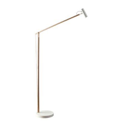 Picture of Adesso ADS360 Crane LED Floor Lamp, 60 1/2inH, White Shade/White Base